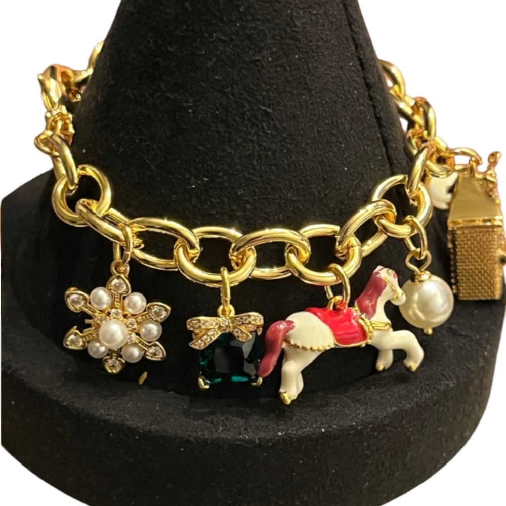 NWT NEW Kate Spade New York ♠️ Winter Wonderland Charm Bracelet